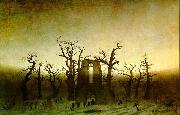 The Abbey in the Oakwood Caspar David Friedrich